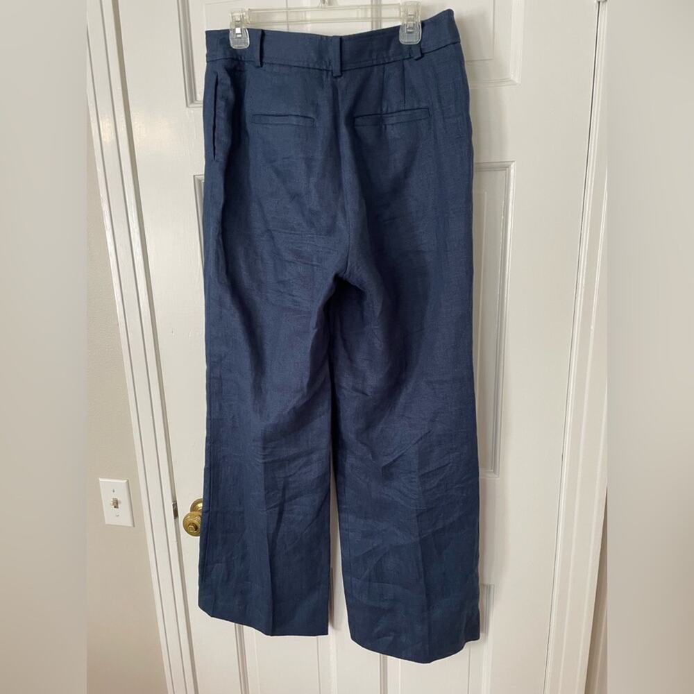 Talbots Greenwich Wide Leg Linen Pants - Picture 4 of 8